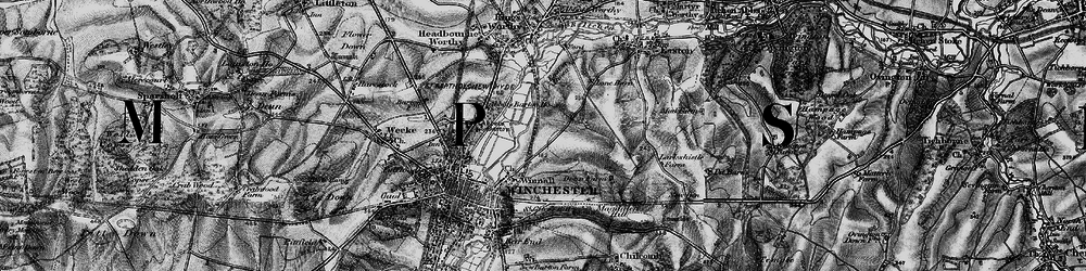 Old map of Winnall in 1895
