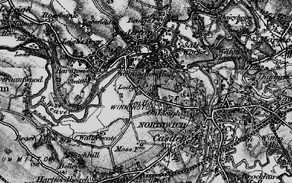 Old map of Barnton Cut in 1896