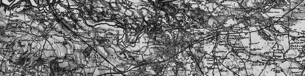 Old map of Winnington in 1896