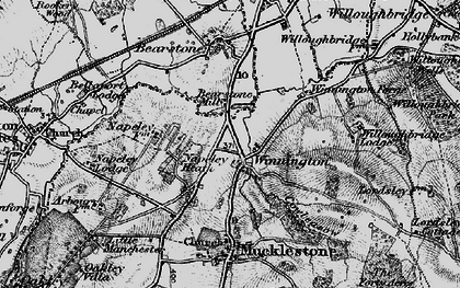 Old map of Winnington in 1897