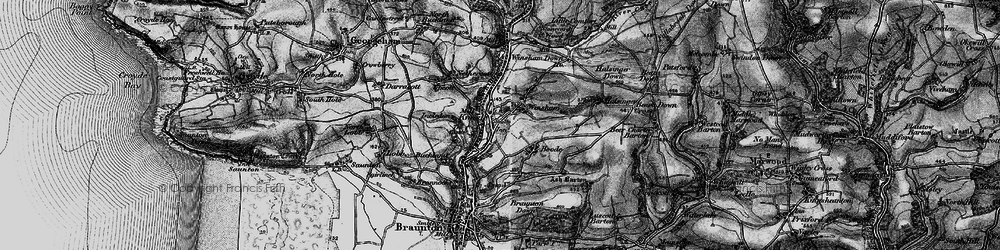 Old map of Winsham in 1897