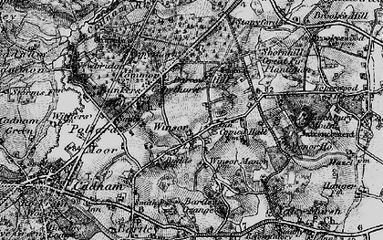 Old map of Bartley Grange in 1895