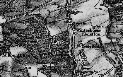 Old map of Winterborne Clenston in 1898