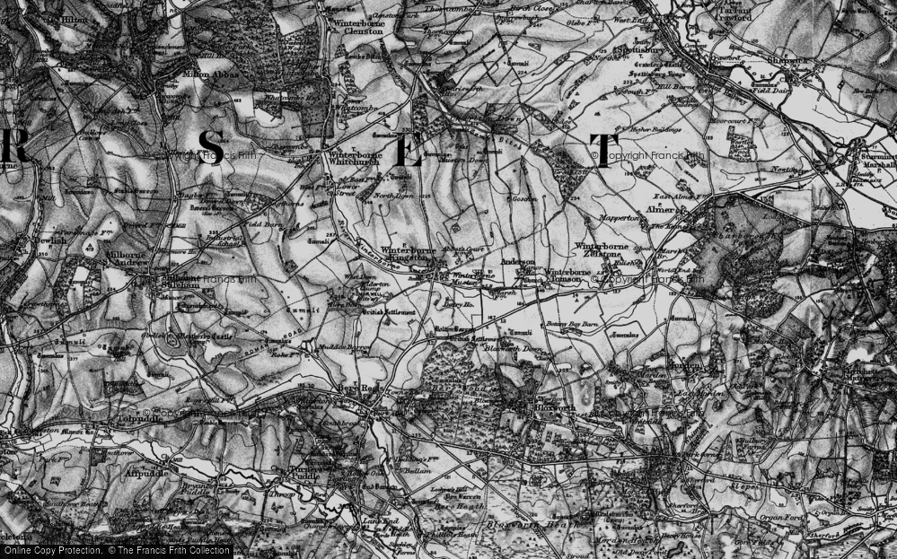 Old Map of Historic Map covering Bolton's Barrow in 1898