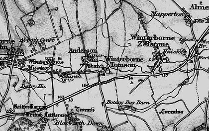 Old map of Botany Bay Barn in 1898