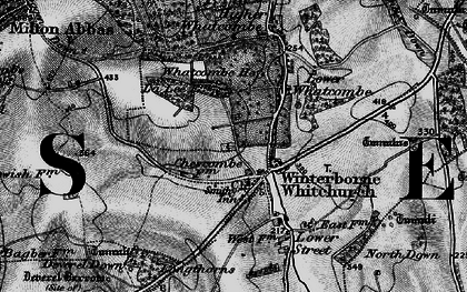 Old map of Winterborne Whitechurch in 1898