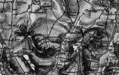 Old map of Bussock Wood in 1895
