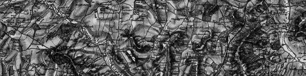Old map of Boxford Common in 1895