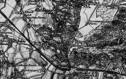 Old map of Winterbourne in 1895