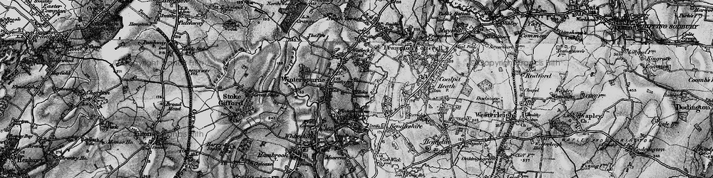 Old map of Winterbourne in 1898