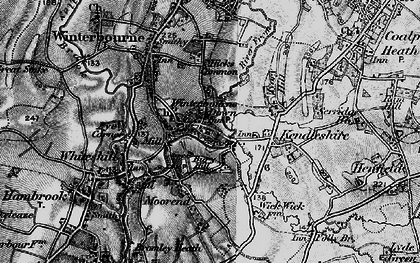 Old map of Winterbourne Down in 1898
