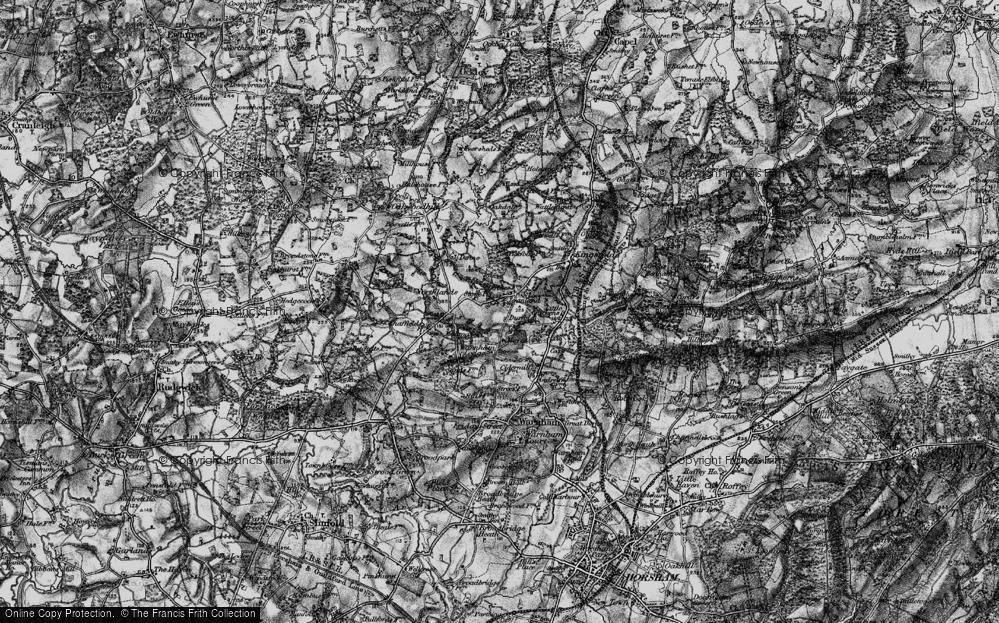 Old Map of Winterfold, 1896 in 1896