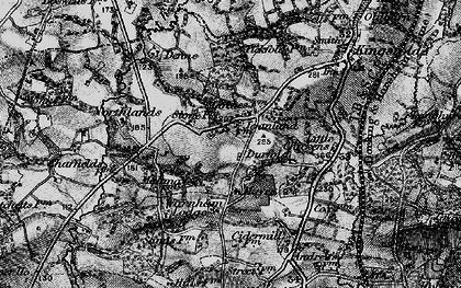 Old map of Winterfold in 1896