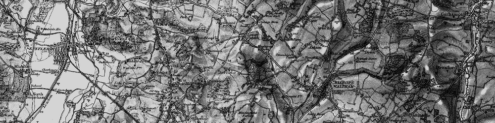Old map of Wintershill Hall in 1895