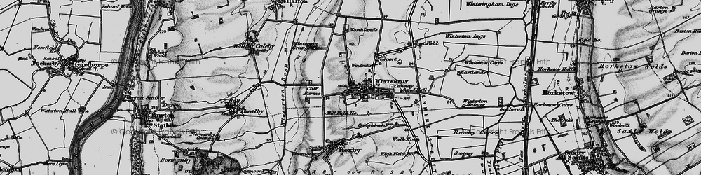Old map of Winterton in 1895