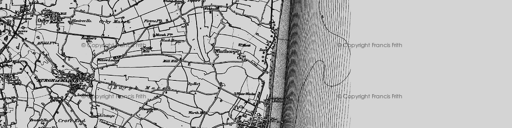 Old map of Winthorpe in 1898