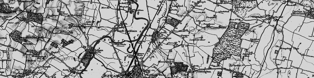 Old map of Winthorpe in 1899