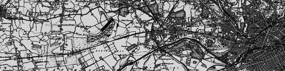 Old map of Winton in 1896