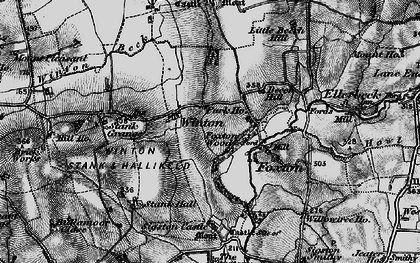 Old map of Winton in 1898