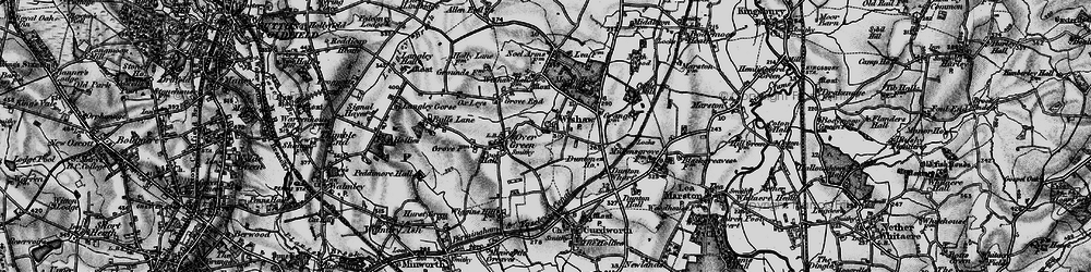 Old map of Wishaw in 1899