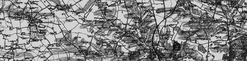 Old map of Wissett in 1898