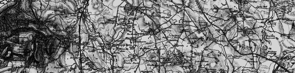 Old map of Wistanswick in 1897