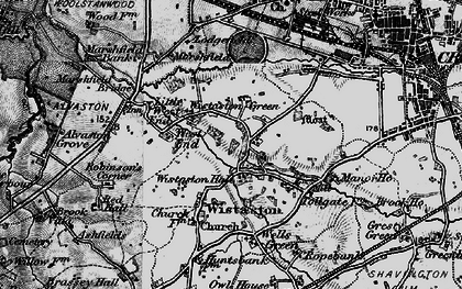 Old map of Wistaston Green in 1897