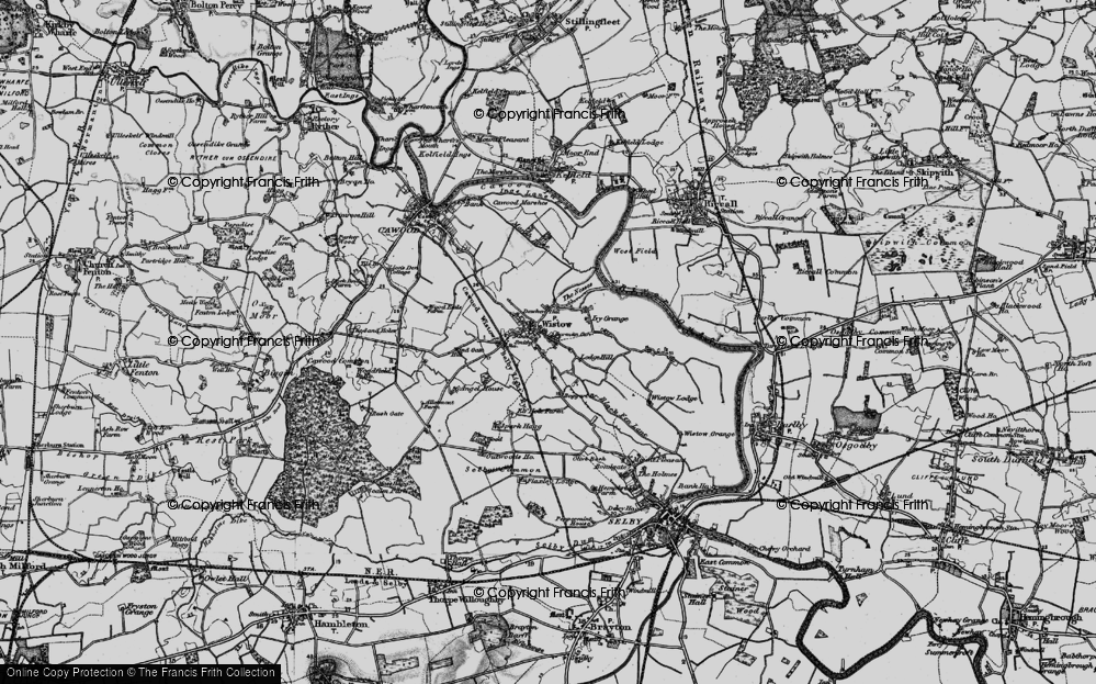 Old Map of Wistow, 1898 in 1898