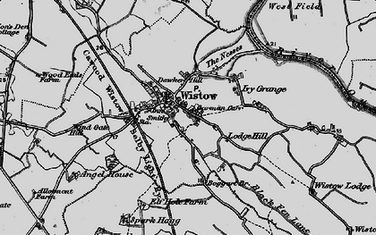 Old map of Wistow in 1898