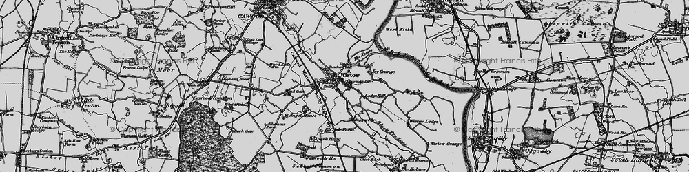Old map of Wistow in 1898