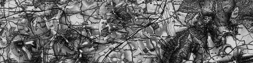 Old map of Witham Friary in 1898