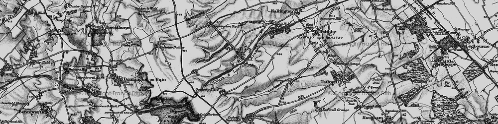 Old map of Withcall Village in 1899