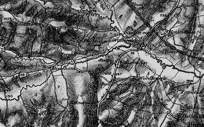 Old map of Witherenden Hill in 1895
