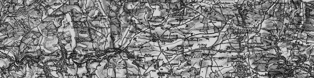 Old map of West Yeo Moor in 1898
