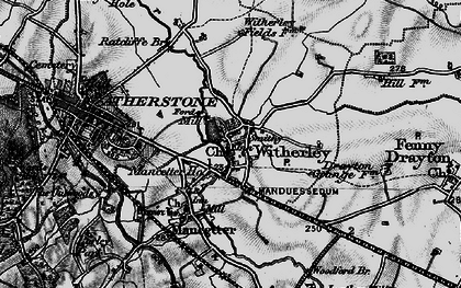 Old map of Witherley in 1899