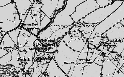 Old map of Withern in 1899