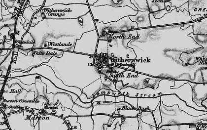 Old map of Withernwick in 1897