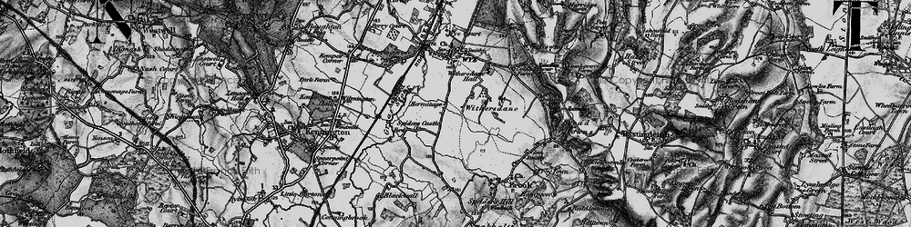 Old map of Withersdane in 1895