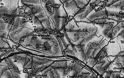 Old map of Withersfield in 1895