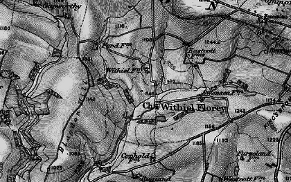 Old map of Wivelscombe Barrow in 1898