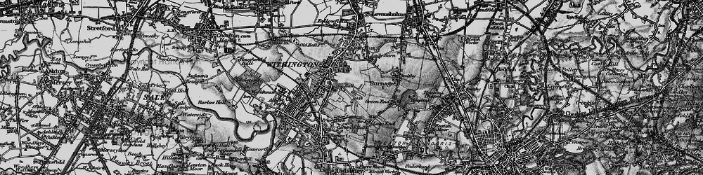 Old map of Withington in 1896