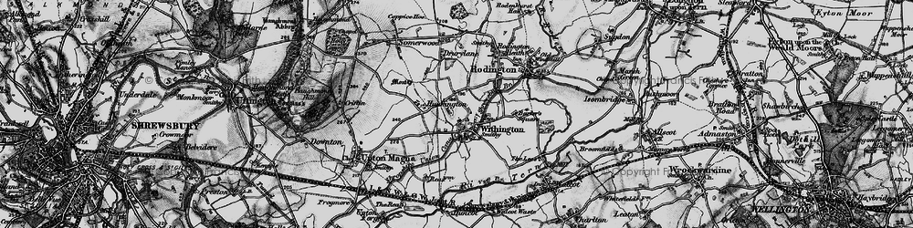 Old map of Withington in 1899