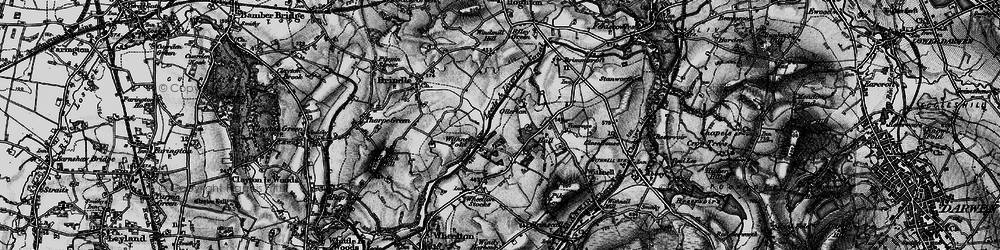 Old map of Withnell Fold in 1896