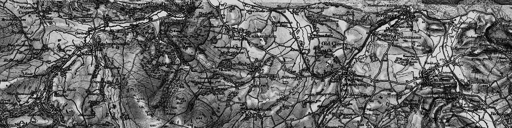 Old map of Withycombe Hill in 1898
