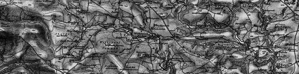 Old map of Brightworthy Barrows in 1898