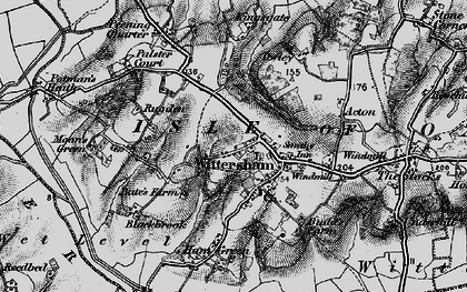 Old map of Wittersham in 1895