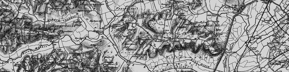 Old map of Black Barn in 1895