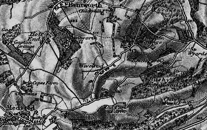 Old map of Wivelrod in 1895