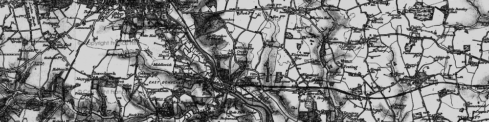 Old map of Wivenhoe in 1896