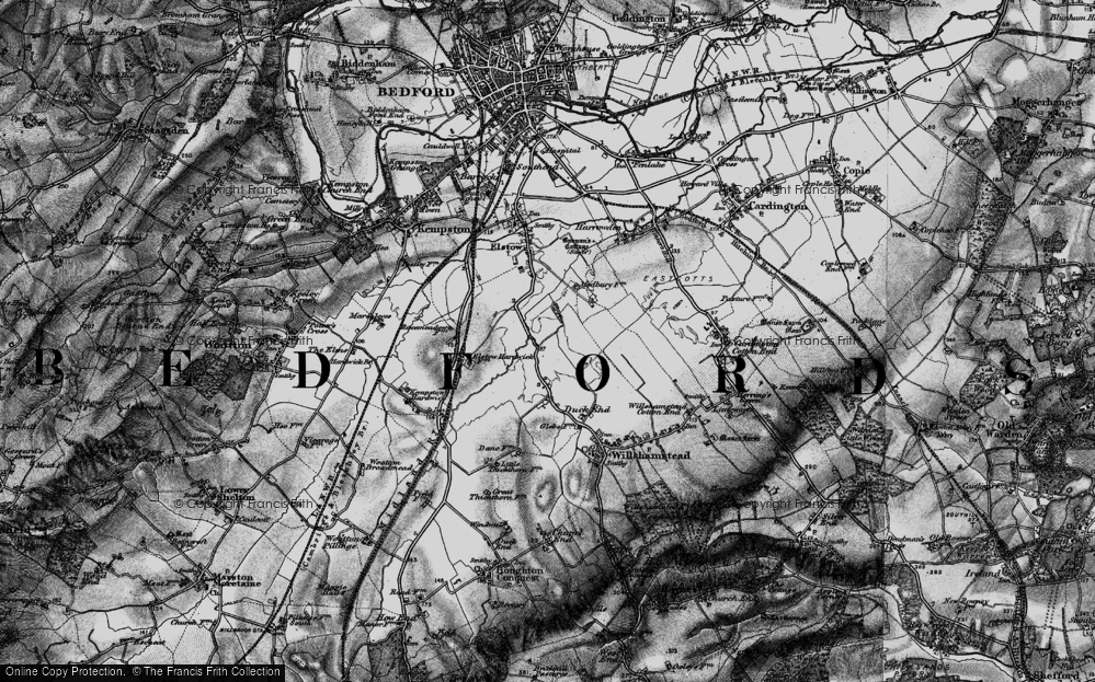 Old Map of Wixams, 1896 in 1896